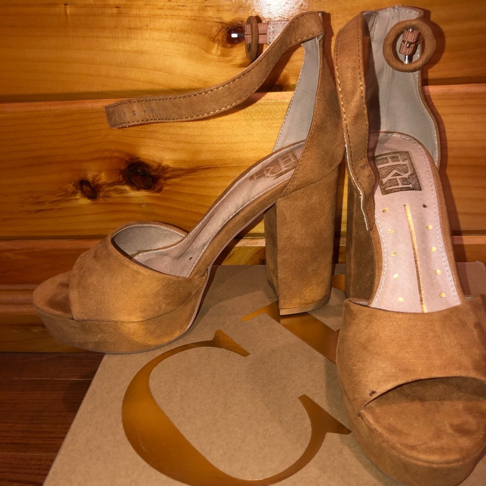 Charlotte Russe tan high heels